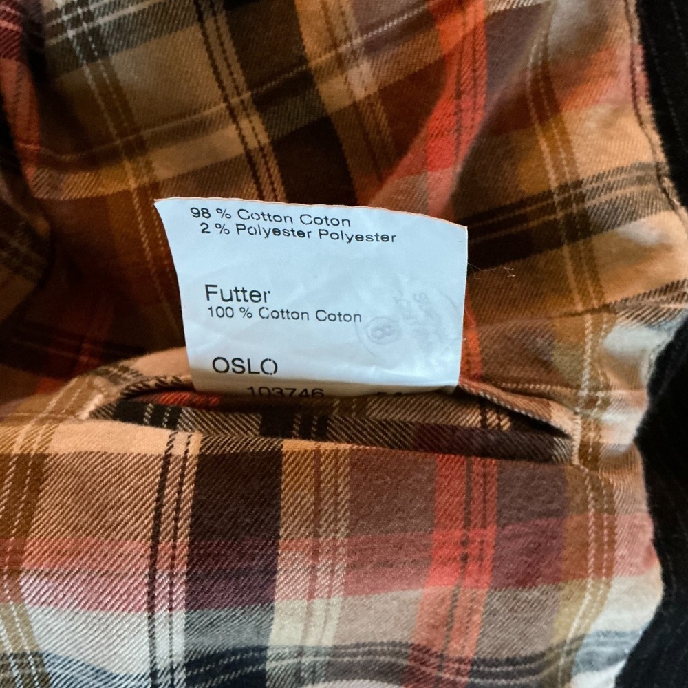 Drykorn Oslo Pinstripe Blazer 54 /44R Black Velvet Cotton Sport Coat Plaid Lined - Picture 6 of 11